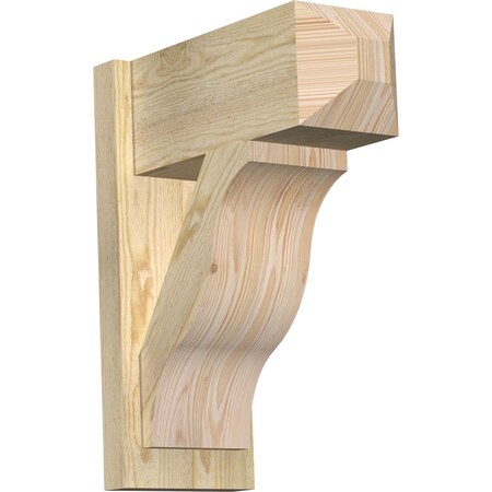 Ekena Millwork Funston Rough Sawn Craftsman Outlooker, Douglas Fir, 8"W x 18"D x 22"H OUT08X18X22FST04RDF